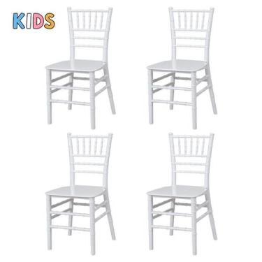 Imagem de Kit 4 Cadeiras Tiffany Infantil Espaço Kids Quarto Brinquedoteca - La 