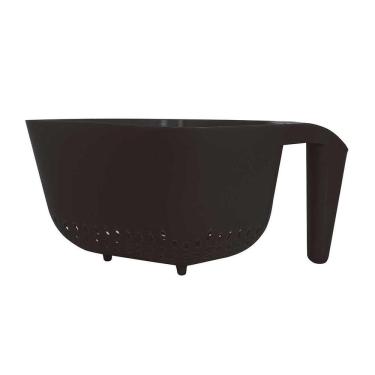 Imagem de Escorredor De Massas E Macarrão Grande Multiuso Preto