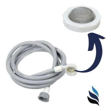 Imagem de Mangueira de Entrada de Água 1,80m para Máquinas de Lavar com Filtro -