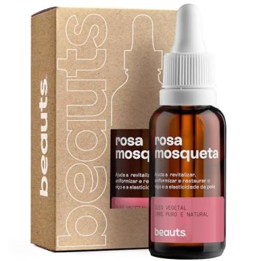 Imagem de Óleo de Rosa Mosqueta Pura - Clareador, Hidratante e Antioxidante - Para Manchas, Rugas, Estrias e Melhor Elasticidade - Uso Facial, Oleo Corporal e Cabelos - 100% Puro Natural Vegano - 30 mL Beauts