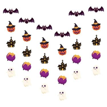 Imagem de Nishiyuenyi Tema de faixa pendurada para festa de Halloween, lembrancinhas para decoração de parede, bandeirinhas de Natal para escritório, Casa