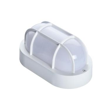 Imagem de Arandela Tartaruga, Luminária Externa e Interna, 191x109x91mm, Branca, Preta e Cristal, Policarbonato, Soquete E27 de porcelana, Resistente à Maresia (Branca Lente Leitosa)