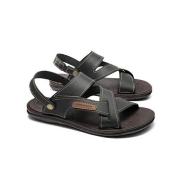 Imagem de Sandália Papete Masculina Danper 021609, Preto, 41