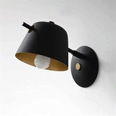 Imagem de HOSETEON Ferro forjado, pó em spray dourado interior, acessório E27 ng em forma de colher de água, aplique de luzes para galeria, apartamento