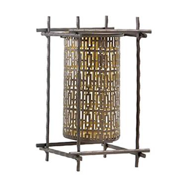 Imagem de Castiçal castiçal retrô chinês castiçal oco decoração de castiçal romântico para casa adereços de jantar à luz de velas