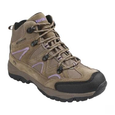 Imagem de Northside Bota feminina impermeável para caminhada Snohomish, Bronzeado/Periwinkle, 9.5