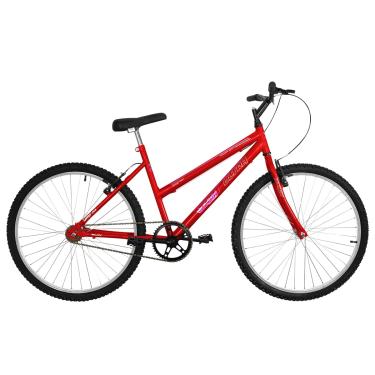 Imagem de Bicicleta de Passeio Ultra Bikes Esporte Aro 26 Reforçada Freio V-Brake Sem Marcha Vermelho Ferrari