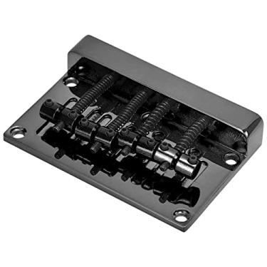 Imagem de RiToEasysports Arremate de Baixo Elétrico para Baixo de 4 Cordas Com Estrutura de Liga de Zinco e Excelente Resistência à Corrosão - Decoração de Guitarra (Preto)
