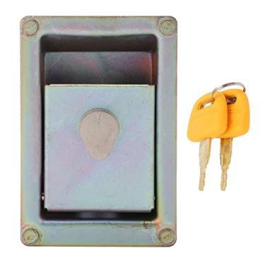 Imagem de Fechadura porta lateral bomba hidráulica escavadeira Fechadura tampa de substituição em liga de alumínio Alta dureza resistente à corrosão para ZAX Série 171x111mm