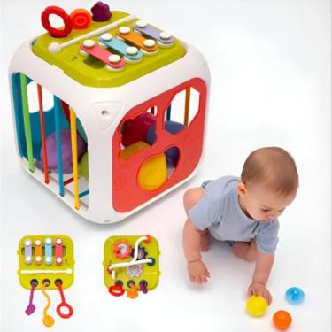 Imagem de Buba Cubo De Atividades 7 em 1 Diversão Aprendizado E Desenvolvimento Em Um Só Brinquedo Transforme A hora Da brincadeira Em Aprendizado Completo