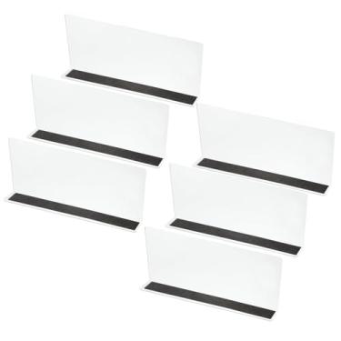 Imagem de PATIKIL Pacote com 6 divisórias de prateleira para organização de armários, 28 x 3 x 12 x 12 cm, separador magnético de acrílico, prateleiras de armário de cozinha, bloqueador para quarto, cozinha