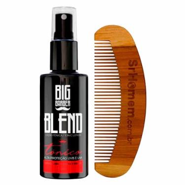 Imagem de Kit Tônico Para Crescer Barba Blend e Pente Curvo Big Barber