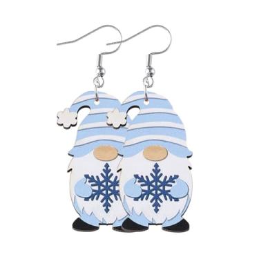 Imagem de Brincos de Natal femininos com pingente de Papai Noel, roupas de Natal, acessórios de bijuteria, 2inch, Liga de aço, Sem pedra preciosa