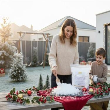 Imagem de Neve Artificial Que Gruda em objetos linda- Sno-flock 100gr - 18760E9,