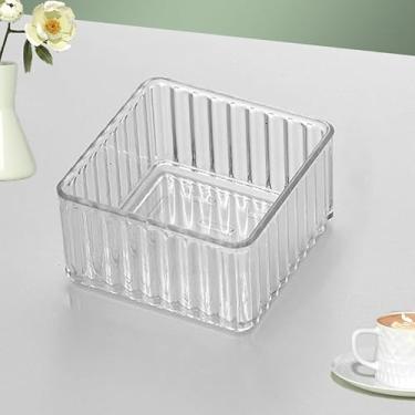 Imagem de Caixa organizadora de maquiagem transparente para armazenamento e acesso sem esforço, mini