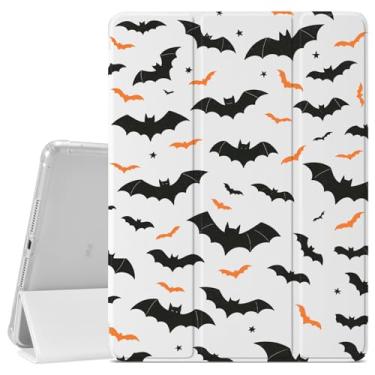 Imagem de VibrantFruitique Capa de morcego assustador de Halloween para iPad mini 7th (A17 Pro) 2024 / Mini 6ª geração 21.1 cm 2021 capa protetora, porta-lápis, traseira transparente e capa com suporte de três