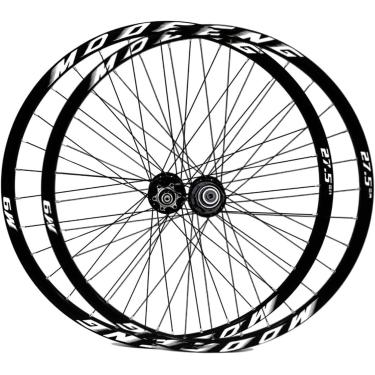 Imagem de Conjunto De Rodas Para Mountain Bike 26 27,5 29 Ih Conjunto De Rodas Para Mountain Bike Com Liberação Rápida Freio A Disco Aro 32h Rodas Dianteiras Traseiras Para Cassete De Vel, White, 26inch