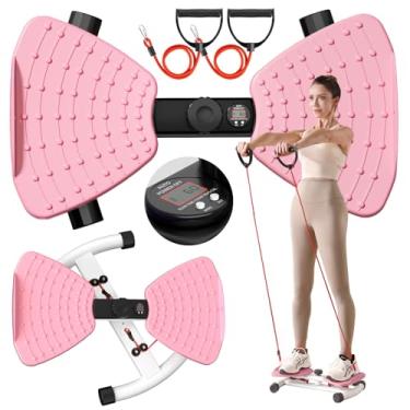 Imagem de Máquina de torção de cintura, ferramenta de fitness, equipamento de treino de ginástica em casa antiderrapante para mulheres gordura da barriga (rosa)