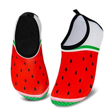 Imagem de Meias aquáticas infantis para meninos e meninas com secagem rápida antiderrapante para nadar na praia, Watermelon, 11-11.5 Little Kid