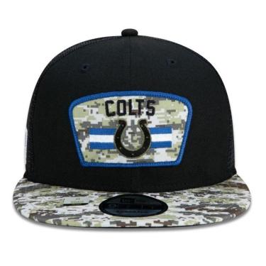 Imagem de BONÉ NEW ERA 950 INDIANAPOLIS COLTS SALUTE TO SERVICE NFP22BON258 PRETO VERDE CAMO-Masculino