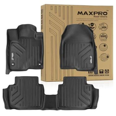 Imagem de MAXPRO Tapetes personalizados para Honda HR-V 2023-2025 | Conjunto completo de 1ª e 2ª fileiras | Forros de piso resistentes à prova d'água para todos os climas