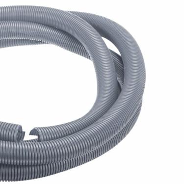 Imagem de DMiotech Tubo dividido de tear de fio de 6 m, 3,8 cm, protetores de cabo de conduíte flexível para animais de estimação para escritório, casa, jardim, cinza