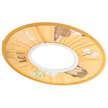 Imagem de SPYMINNPOO Touca de Banho para Crianças, Touca de Banho para Crianças Pequenas, Protetor de Cabeça de bebê, Pano à Prova d'água, Viseira de para Lavar o Cabelo, Proteção contra o Sol, Corte de Cabelo, Rosa, Verde, Azul, Amarelo (Modelo de macaco amarelo)