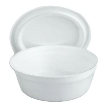 Imagem de Marmitex Isopor Isobras 1100Ml - Iso 104 Com Tampa 100 Und