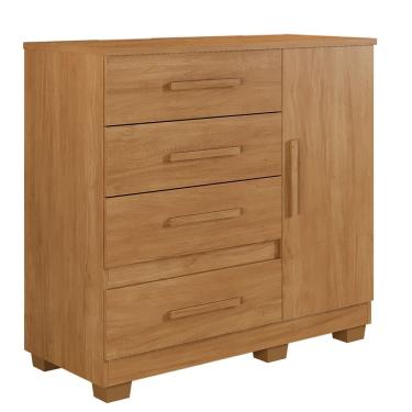 Imagem de Cômoda New Florença 4 Gavetas 1 Porta Com Sapateira - Benetil