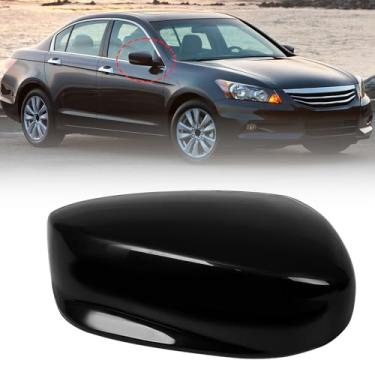 Imagem de AMSPRAC Tampa do espelho do lado direito do passageiro adequada para Honda Accord 2008-2013, parte externa da porta, retrovisor, tampa do espelho retrovisor, tipo de ranhura de encaixe, lado direito