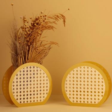 Imagem de Vasos Decorativos para Sala Minimalista em Acrílico - Enfeites Decorativos de Decoração Sala, Artesanal Exclusivo para Flores Naturais/Artificiais (KIT 2 Vasos Pequenos)