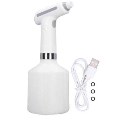 Imagem de Pulverizador elétrico automático de jardim, névoa fina recarregável USB alimentada por bateria para transmitir frasco de spray com ponta de fluxo ajustável para jardinagem, (1.5L)