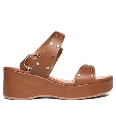 Imagem de Sandália Feminina Mississipi Anabela Marrom-Feminino