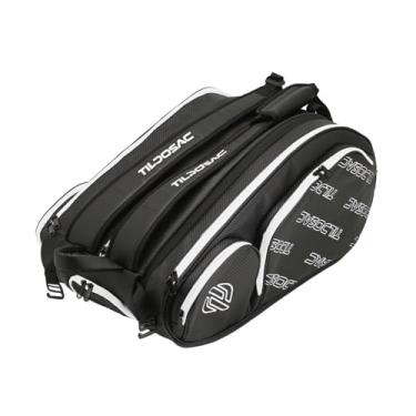 Imagem de menolana Bolsa de tênis de mochila de tênis Bolsa de ginástica com compartimento de sapatos com alça de ombro ajustável para homens e mulheres para externo, Preto Branco