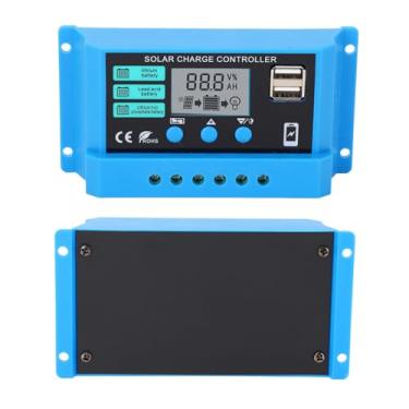 Imagem de SPYMINNPOO Controlador de Carga Solar 12V 24V PWM Adaptativo Com Display LCD Portas USB Duplas para Regulador de Bateria de Painel Solar Em Sistemas Fora da Rede (#11)
