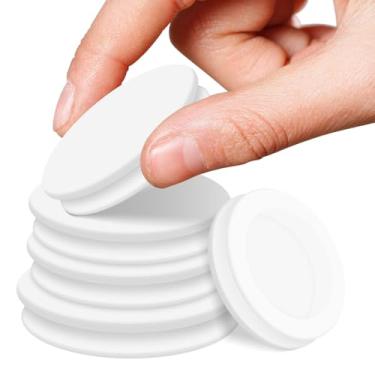 Imagem de DIYEAH Tampas Universais de Silicone para Cofrinhos - 5 Unidades, Vedação de Reposição para Cofrinhos de Cerâmica E Potes de Poupança, Tamanhos (branco)