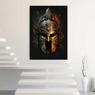 Imagem de Quadros Decorativos com Moldura Geometrico Formas Sala Quarto Kit Conjunto 2