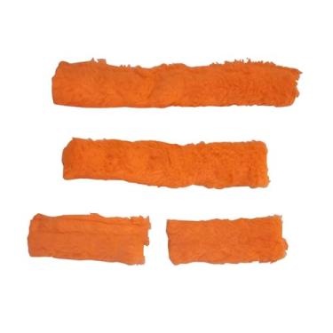 Imagem de menolana para cabresto de cavalo, protetores de focinho, uso em estábulo, bandagens confortáveis, acessórios de bridão macios e profissionais, Laranja