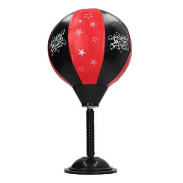 Imagem de AYNEFY Bola de Perfuração de Mesa, Material de Couro Pu, Rebote Forte de 90%, Saco de Pancadas para Alívio do Estresse para Crianças e Adultos Em Casa ou Academia