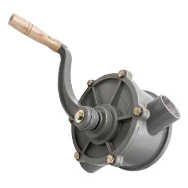 Imagem de TINJO NPT Thread Gas Caddy Pump, Rotary Hand Oil Transfer Pump 10-55 galões alumínio mão gás combustível bomba de transferência diesel Caddy para não corrosivo, bombeia óleos de viscosidade leve a