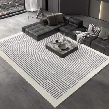 Imagem de Tapete de veludo cristal geométrico de luxo, tapete simples para quarto, sofá, mesa de centro, tapete grande para uso doméstico (1400 mm x 2000 mm/02)