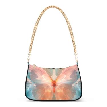 Imagem de CEBUGI Bolsas transversais femininas bolsa de ombro borboleta bolsa clutch elegante com alça de corrente