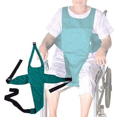 Imagem de YYBOES Cinto de segurança para cadeira de rodas, alças de posicionamento para pacientes idosos, cinto de segurança ajustável, cinto de fixação para pacientes, elasticidade ajustável, fivela fechada