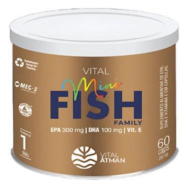 Imagem de Vital Mini Fish Vital Atman Omega 3 - 60 Caps Lançamento, Sem sabor