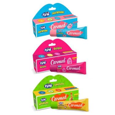 Imagem de Kit 3 Carmed Labial Fini Banana + Beijo + Dentadura 10g
