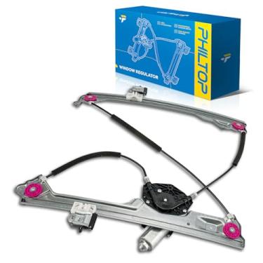 Imagem de PHILTOP Regulador de vidro elétrico dianteiro direito do passageiro 751-777 com motor compatível com Chevrolet Silverado 1500, Sierra 1500, Silverado 2500 HD, Sierra 2500 HD, Silverado 1500 LD e 3500