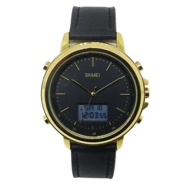 Imagem de Relógio Masculino Skmei AnaDigi 1652 Preto e Dourado