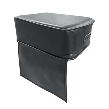 Imagem de Assento elevatório de salão para corte de cabelo infantil, almofada de cadeira de salão infantil com alça, almofada de couro para cabeleireiro, equipamento de spa de salão de beleza