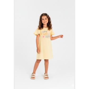 Imagem de Vestido Infantil Algodão e Linho Guloseima-Feminino