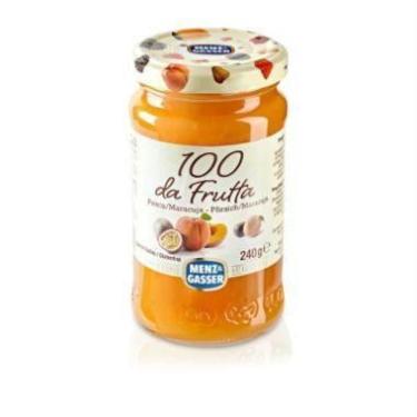 Imagem de Geleia Italiana MENZ & GASSER 100 da Frutta Pêssego e Maracujá 240g
